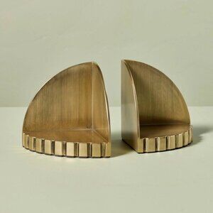 Brass Idler Gear Bookends Antique Finish (Set of 2) - Hearth & Hand Magnolia